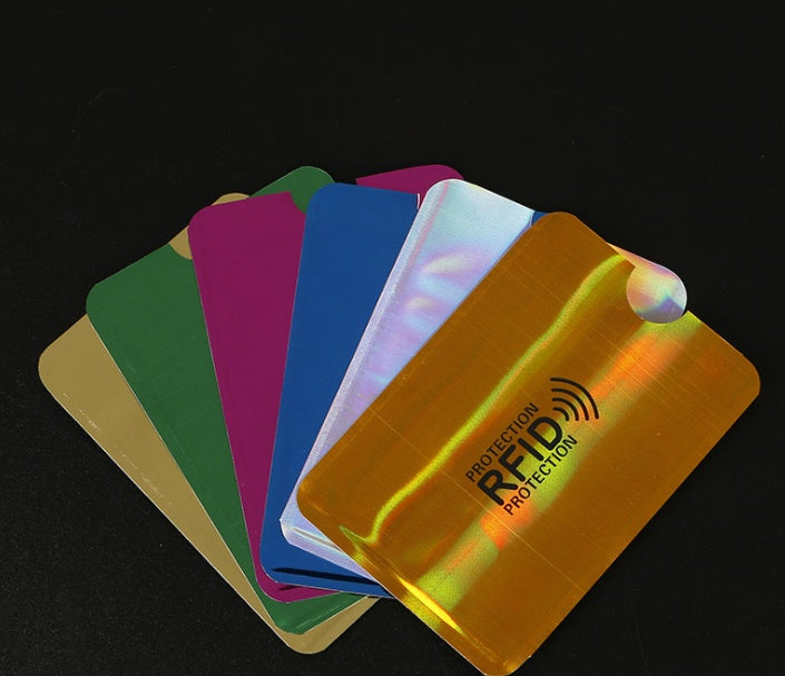 NFC card sets anti-magnetic anti-theft brush bank card sets security shielding signal anti-theft RFID payment tin foil card sets