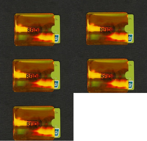 NFC card sets anti-magnetic anti-theft brush bank card sets security shielding signal anti-theft RFID payment tin foil card sets