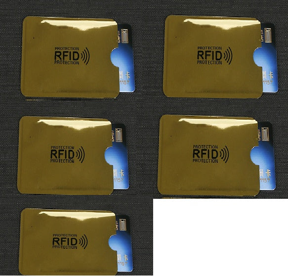 NFC card sets anti-magnetic anti-theft brush bank card sets security shielding signal anti-theft RFID payment tin foil card sets