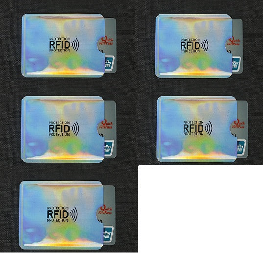 NFC card sets anti-magnetic anti-theft brush bank card sets security shielding signal anti-theft RFID payment tin foil card sets