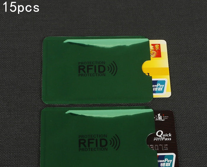 NFC card sets anti-magnetic anti-theft brush bank card sets security shielding signal anti-theft RFID payment tin foil card sets