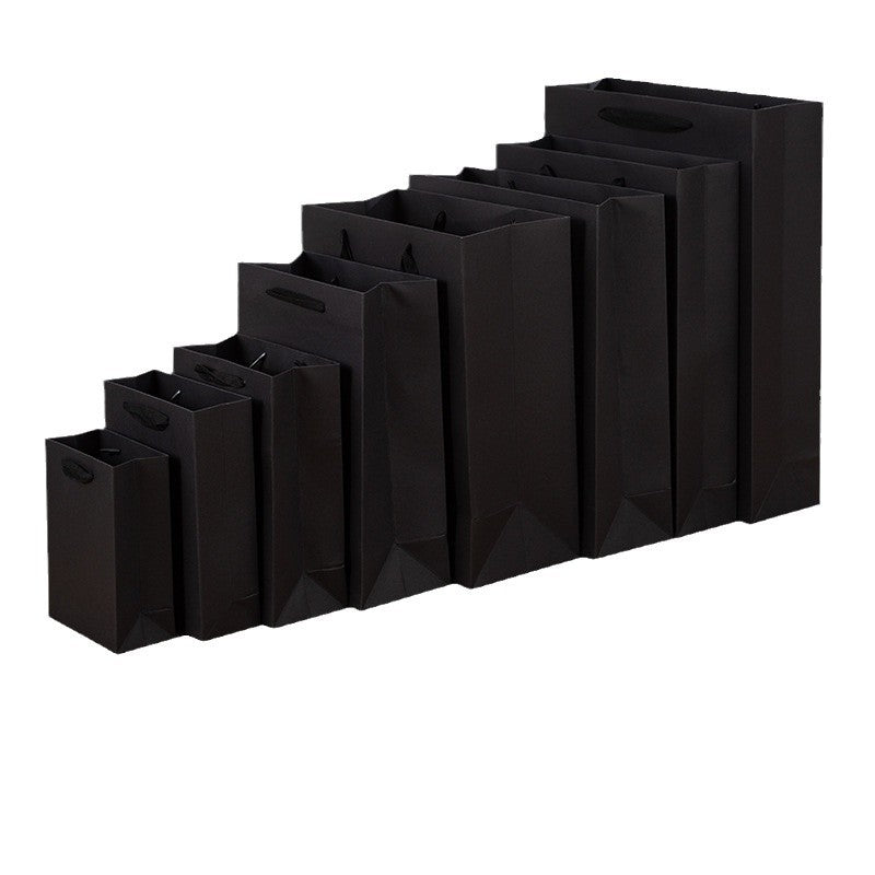 Black Verticle Business Gift Bag Clothing Ornament