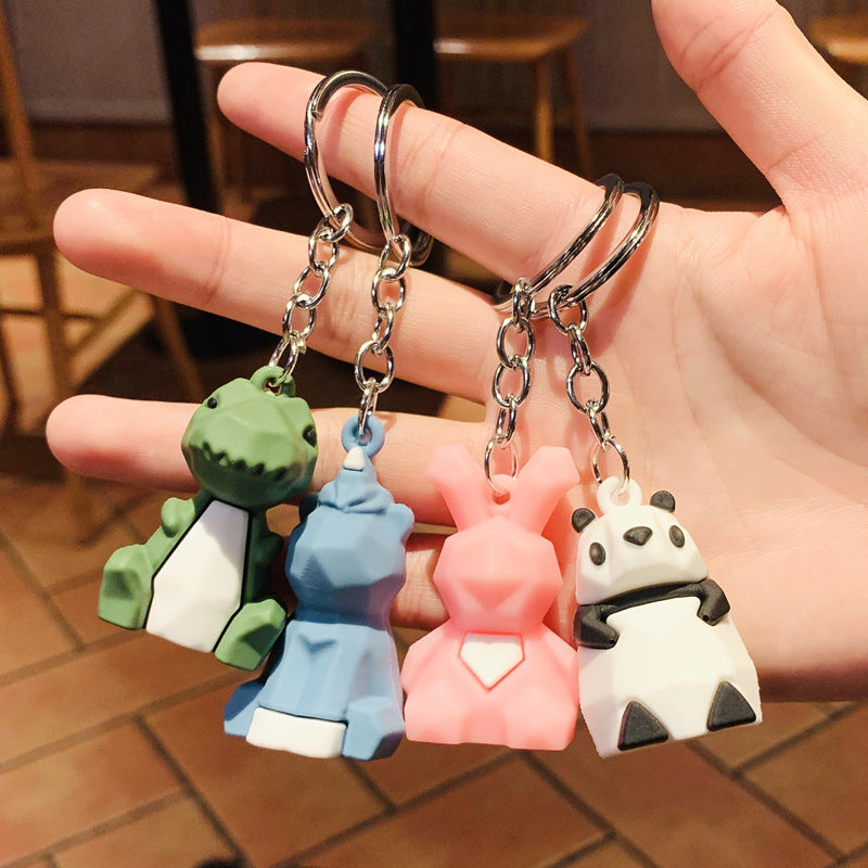 Cut Dinosaur Bag Cute Cartoon Doll Keychain Pendant