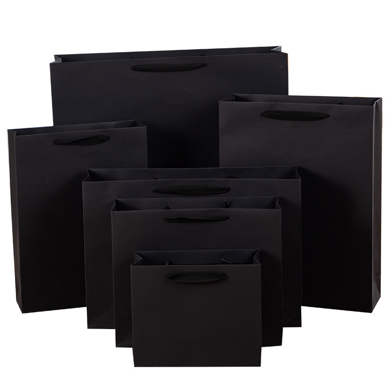 Black Verticle Business Gift Bag Clothing Ornament